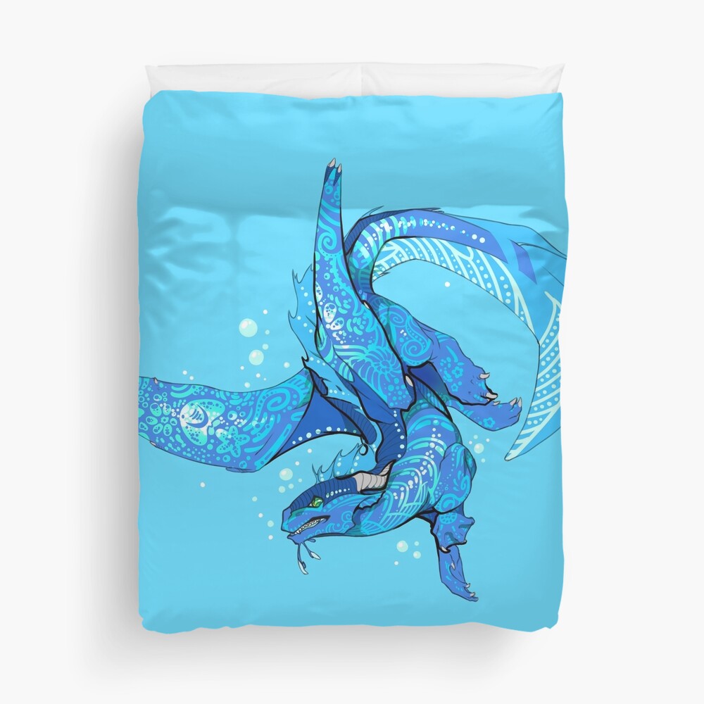 Tsunami Swimming Duvet Cover