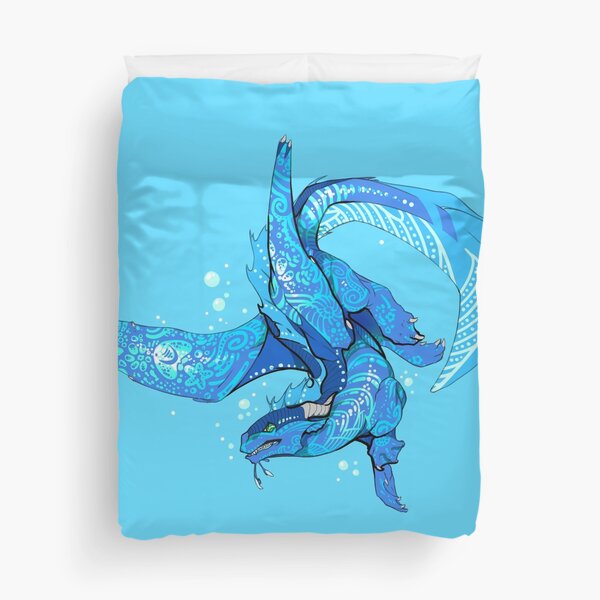 Tsunami Swimming Duvet Cover