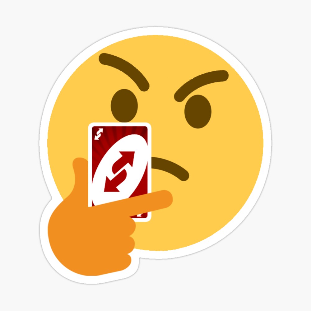 Custom Discord Emoji — uno reverse card (blue/yellow,/red/green