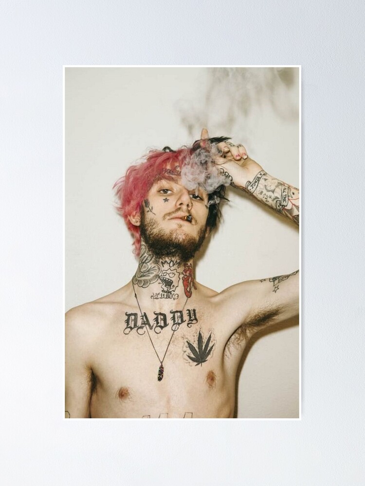 Lil Peep Smoking Portrait Wall Tapestries Lil Peep Wall Tapestry