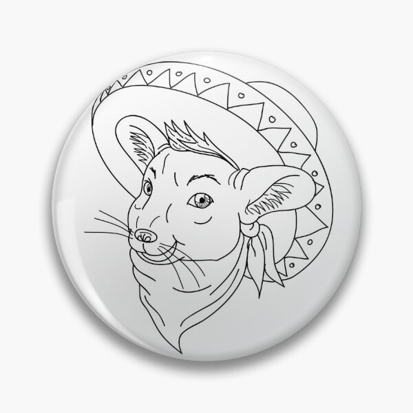 Item preview, Mexican Chinchilla Wearing Sombrero Cartoon designed and sold by patrimonio.