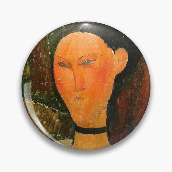 Item preview, Vintage Portrait painting by  Amedeo Modigliani (Italian, Livorno 1884–1920 Paris) designed and sold by Vintage Designs +.