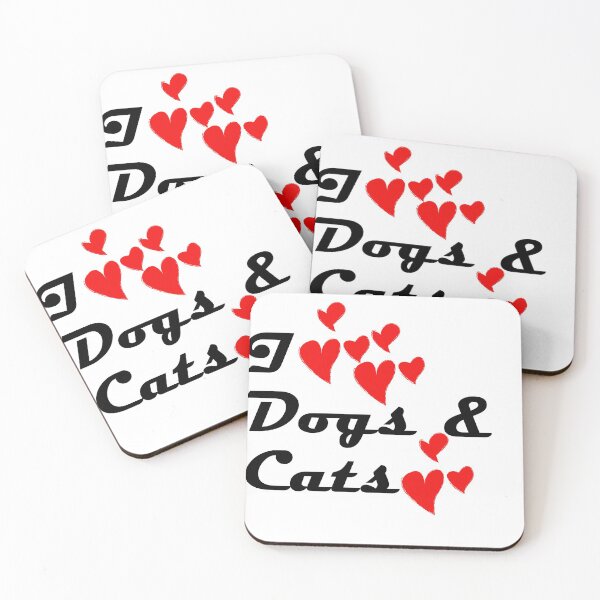 Item preview, I love dogs and cats designed and sold by helkav.