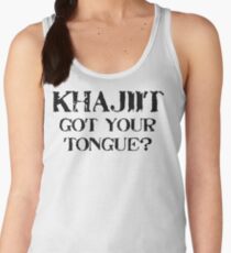 Khajiit 2 Black for low necked Women's Tank Top