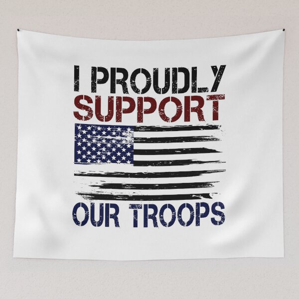 Item preview, Proudly Support Our Troops designed and sold by Visualsplendors.