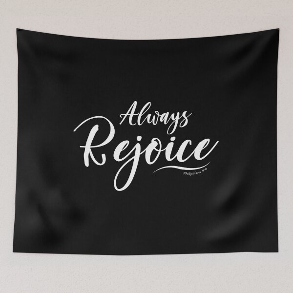 Item preview, Always Rejoice Bible verse Philippians 4:4 designed and sold by KA DESIGNS.