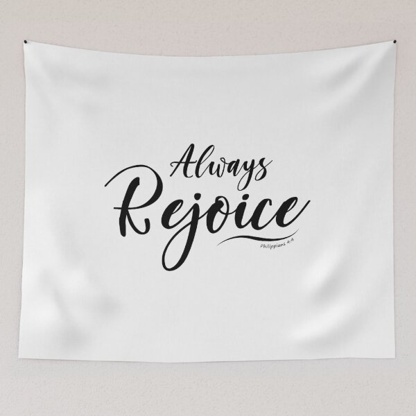 Item preview, Always Rejoice Bible verse Philippians 4:4 designed and sold by KA DESIGNS.