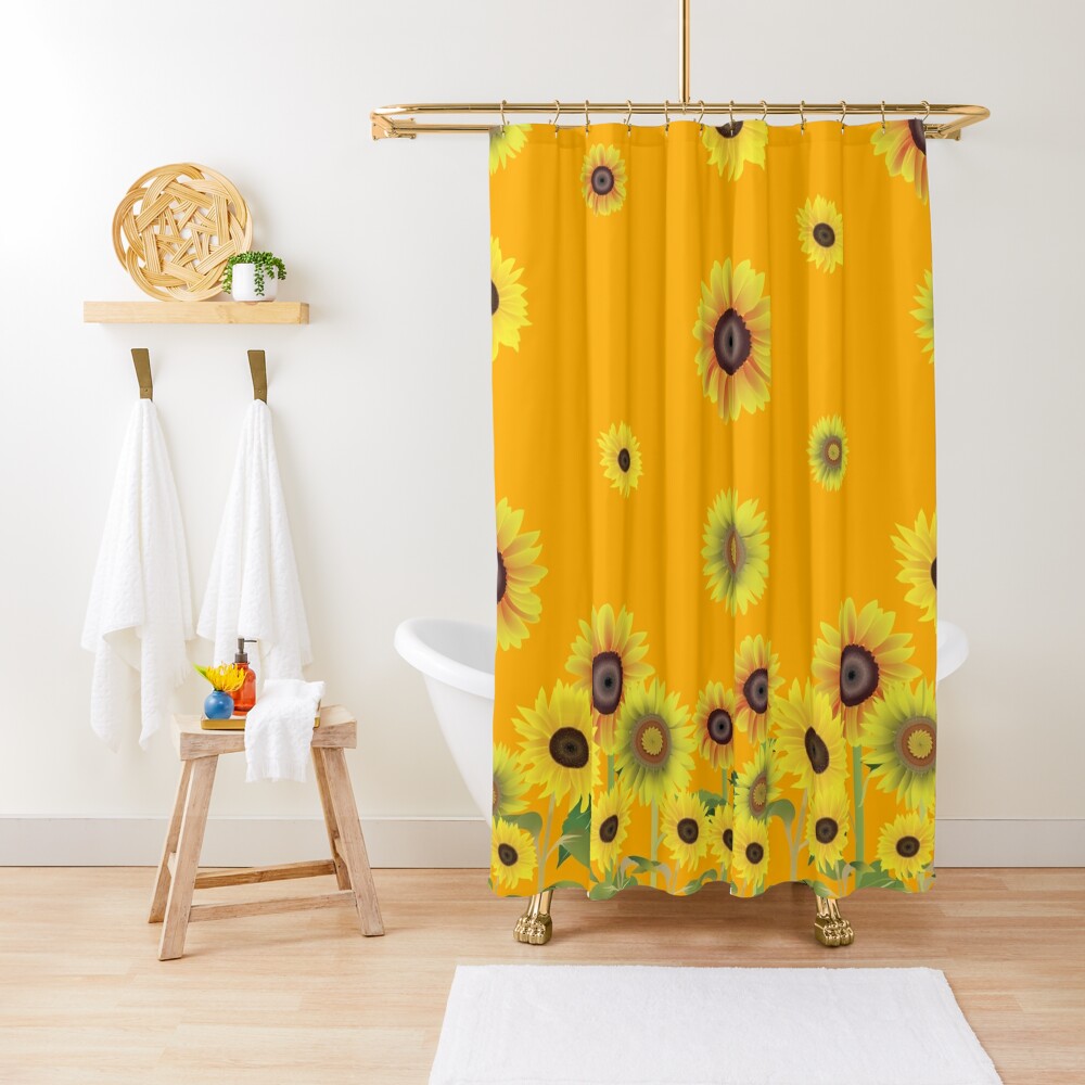 "Sunflower" Shower Curtain by Deep075 | Redbubble