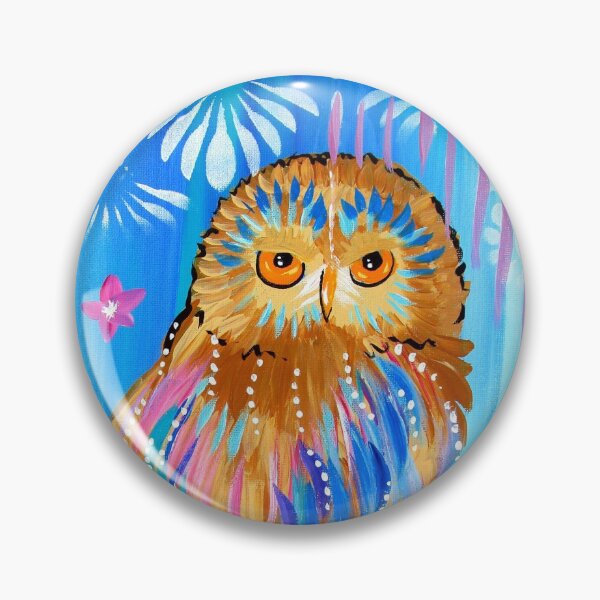 Item preview, Owl phone case, with an abstract owl painted in bright colours designed and sold by CatherineJacobs.