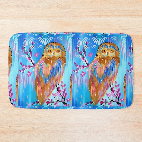 Item preview, Owl phone case, with an abstract owl painted in bright colours designed and sold by CatherineJacobs.