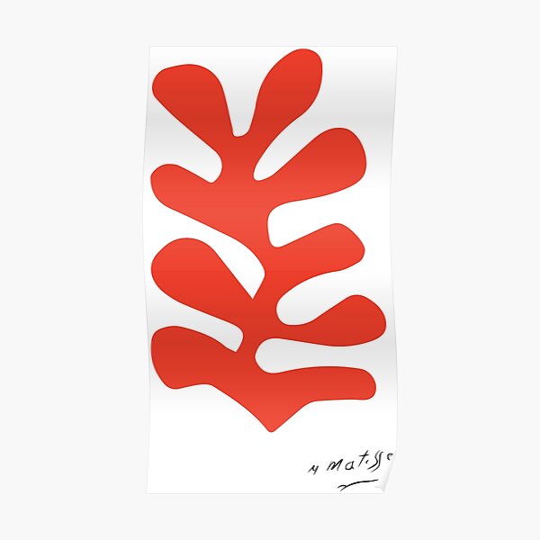 Henri Matisse - Leaf Cutout - Signature Poster