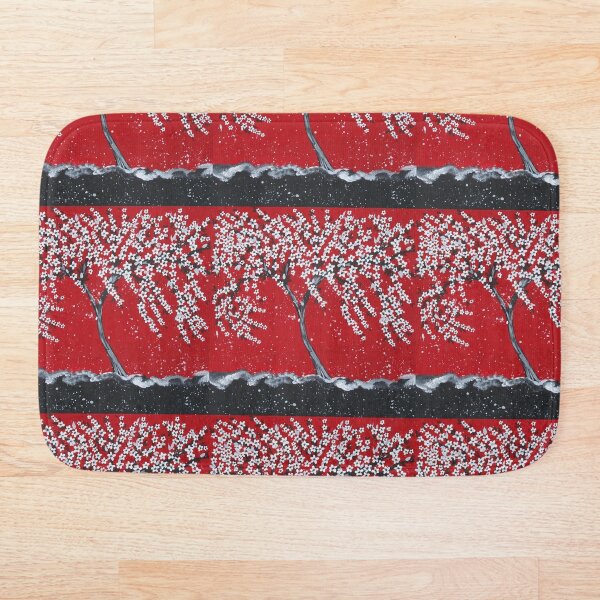 Item preview, Sakura blanco- en rojo y negro con gris y blanco designed and sold by CatherineJacobs.