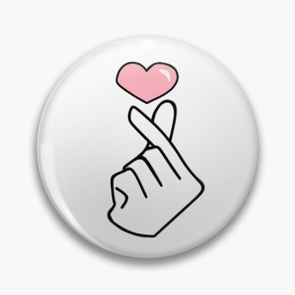 Item preview, Kpop Korean Finger Heart  designed and sold by NoonaStudio.