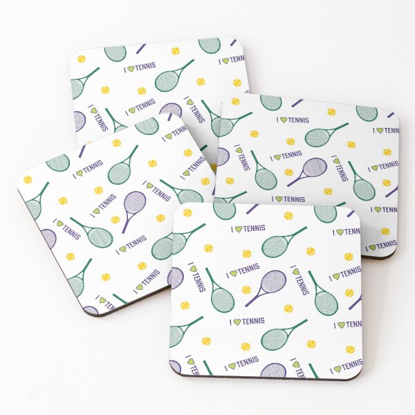 Item preview,  I love tennis - white pattern designed and sold by EvieWoj.