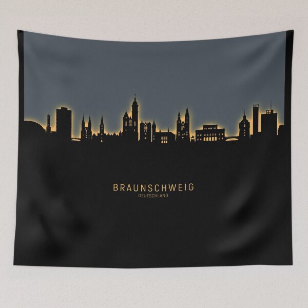 Item preview, Braunschweig Germany Skyline designed and sold by ArtPrints.