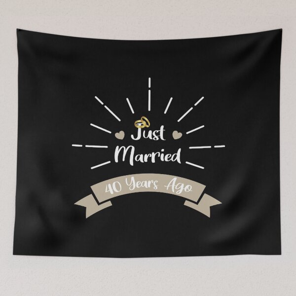 Item preview, Funny 40th Anniversary Just Married 40 Years Ago Marriage design designed and sold by Grabitees.