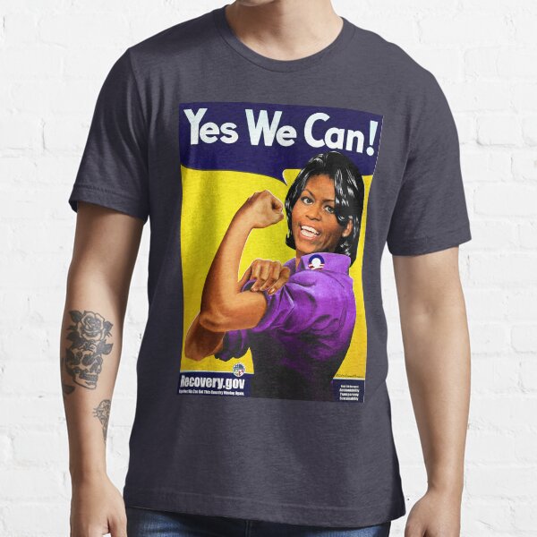 "Recovery.gov Michelle Obama as Rosie The Riveter" Tshirt for Sale by