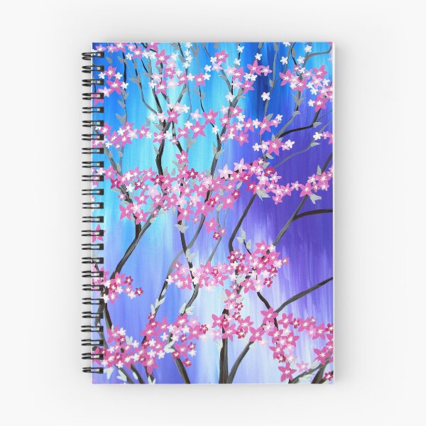 Item preview, Sakura Dream, an abstract cherry blossom tree with pink blue and purple designed and sold by CatherineJacobs.