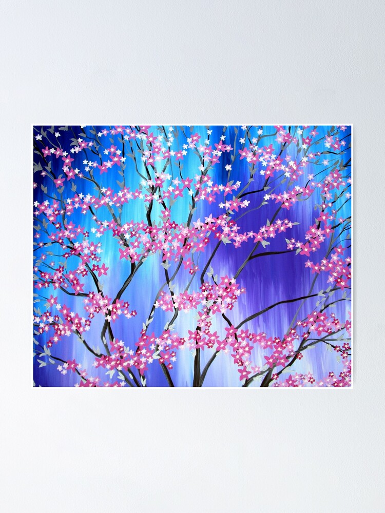 SOLD OUT - Blue Dream Behind Cherry Blossom Tree - Acrylic