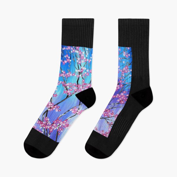 Item preview, Sakura Dream, an abstract cherry blossom tree with pink blue and purple designed and sold by CatherineJacobs.