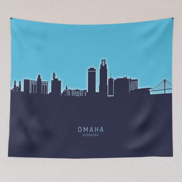 Item preview, Omaha Nebraska Skyline designed and sold by ArtPrints.