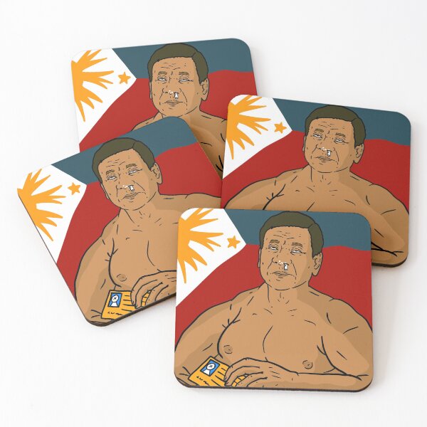 Item preview, duterte doing coke. a satirical cartoon about the Philippines. Filipino cartoon. designed and sold by JJadx.