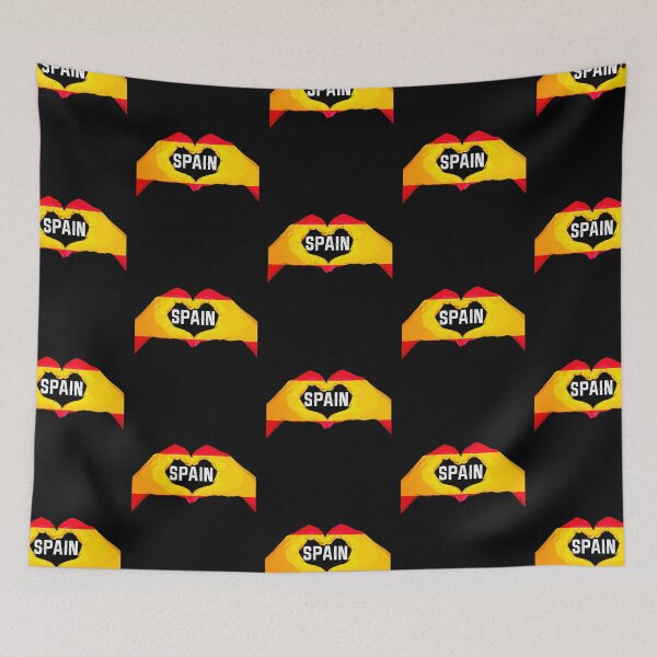 Artikelvorschau, Spanische Flagge Herz Spanien entworfen und verkauft von MagicBoutique.