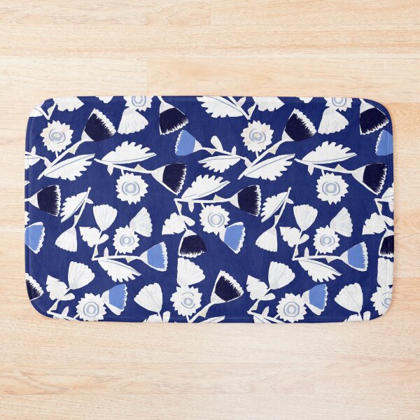 Item preview, Enchanting and Bold Blue and White floral Pattern designed and sold by Jime-Creates.