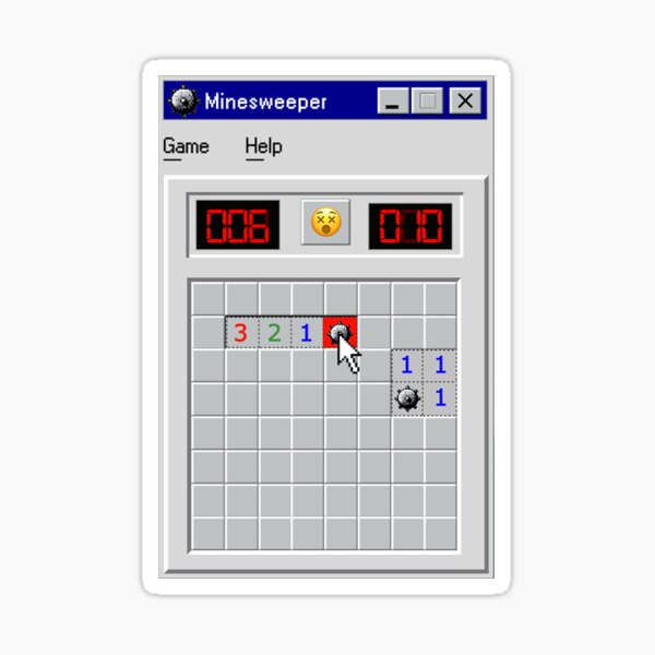 Minesweeper Stickers Redbubble