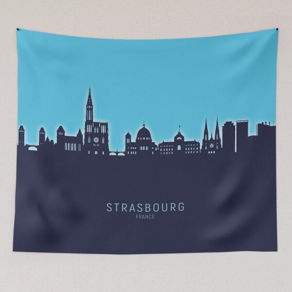 Item preview, Strasbourg France Skyline designed and sold by ArtPrints.