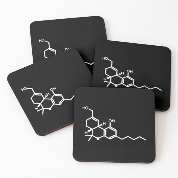 Item preview, White THC Molecule  designed and sold by NobodysHero.