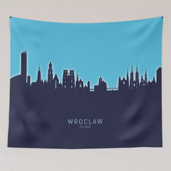 Item preview, Wroclaw Poland Skyline designed and sold by ArtPrints.