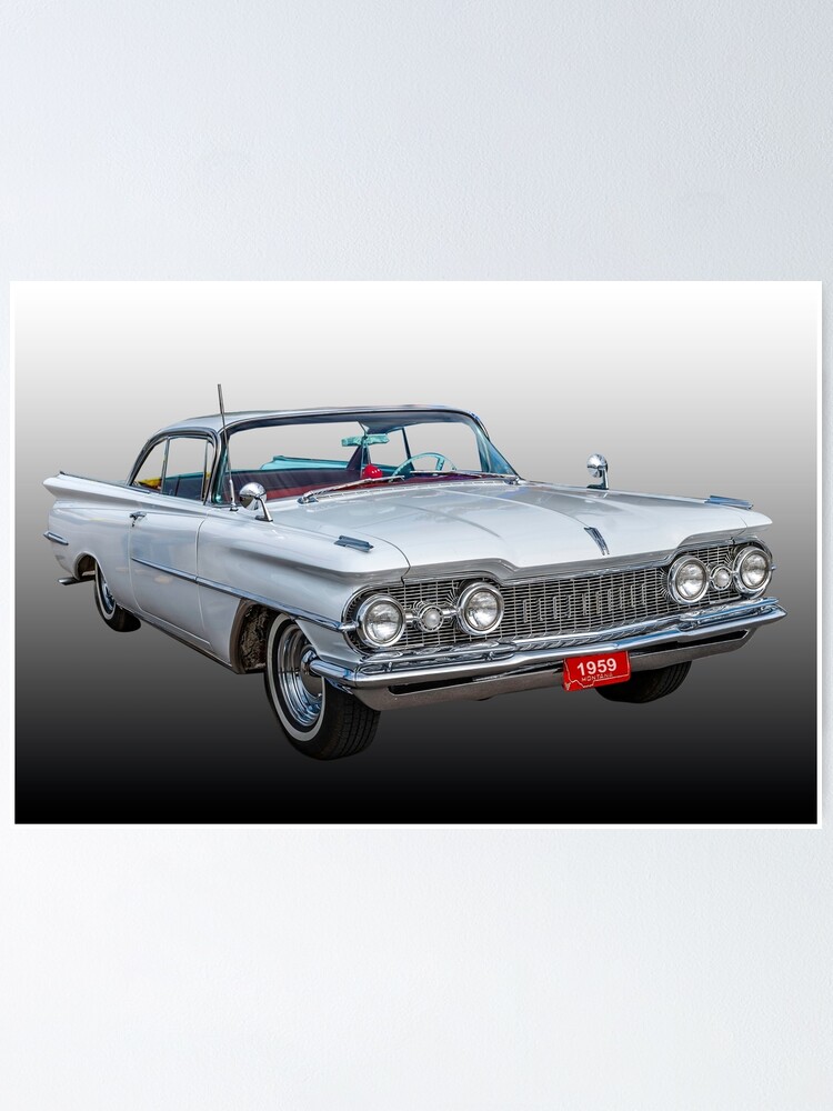 1959 oldsmobile holiday scenicoupe poster by mtbearded1 redbubble redbubble