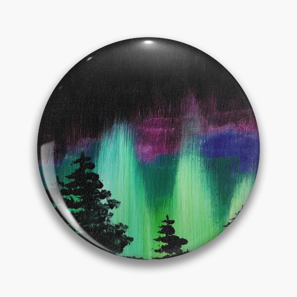 Item preview, Aurora over a night-time forest designed and sold by Dianne Hancock-James.
