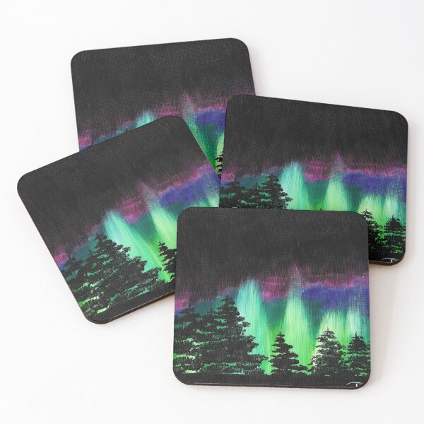 Item preview, Aurora over a night-time forest designed and sold by Dianne Hancock-James.