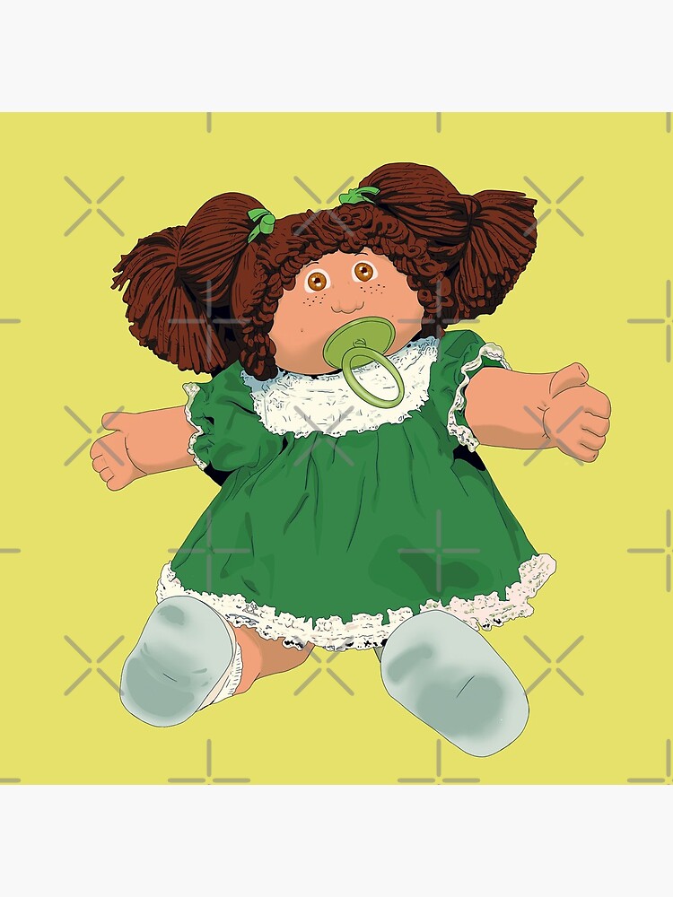 Cabbage patch kids doll brown hair by MimieTrouvetou
