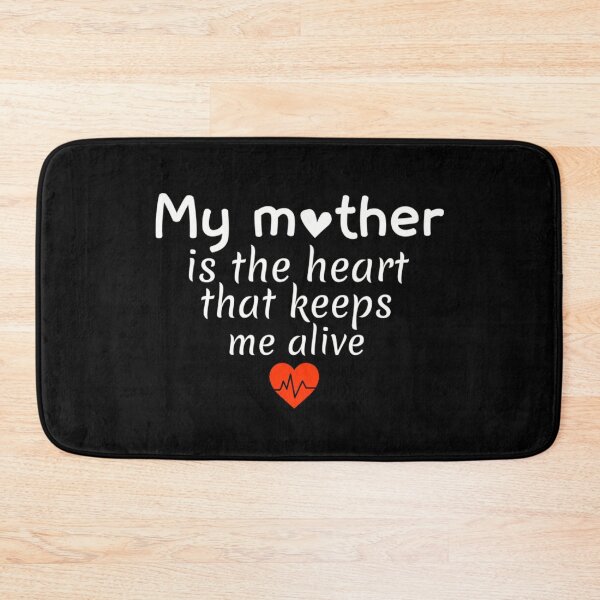 Artikelvorschau, Meine Mutter ist das Herz, das mich am Leben hält: Mom Shirt Erstaunliches Muttertagsgeschenk Muttertags-T-Shirt entworfen und verkauft von Chamssou.