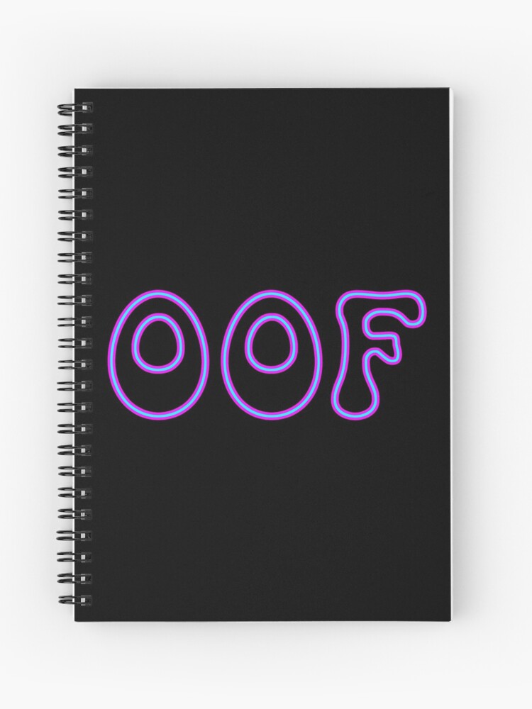 Oof Roblox Games Spiral Notebook By T Shirt Designs Redbubble - 25 health stacks roblox