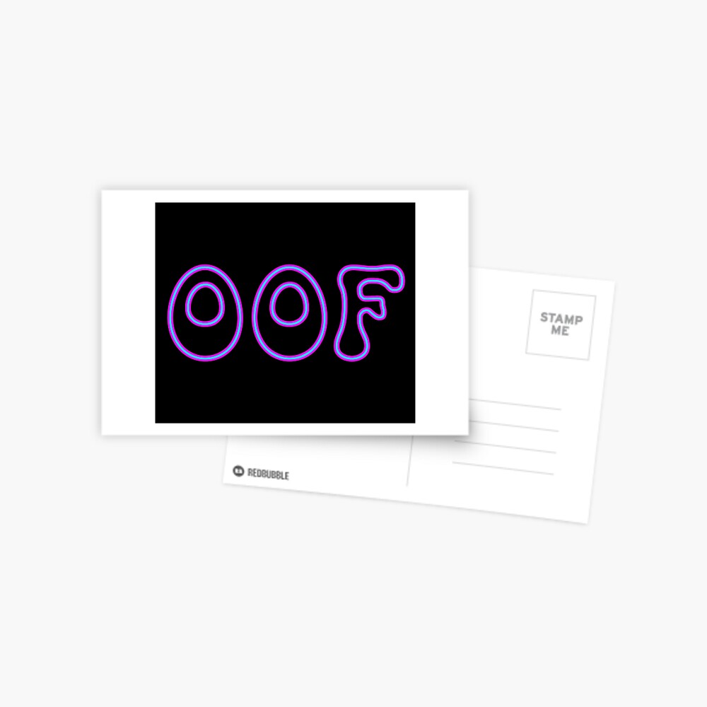 Oof Roblox Games Postcard By T Shirt Designs Redbubble - oof doggo roblox