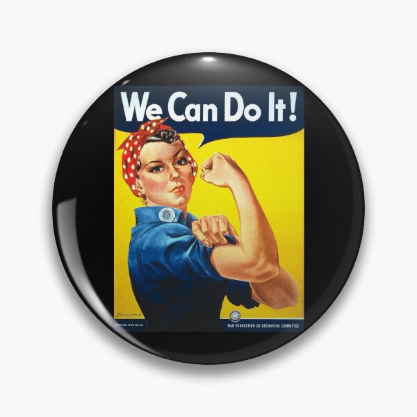 Rosie the Riveter. WE CAN DO IT. Howard Miller, American, wartime, propaganda, poster. Pin