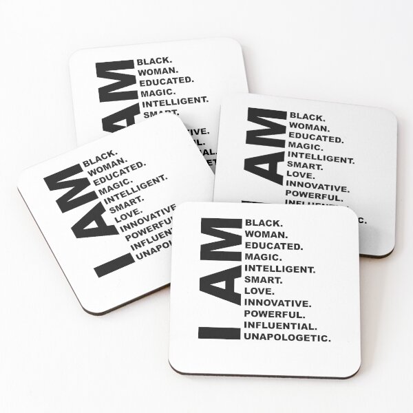 Item preview, I Am Black Woman Black History Month Educated Black Girl designed and sold by thehafdesigner.