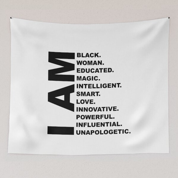 Item preview, I Am Black Woman Black History Month Educated Black Girl designed and sold by thehafdesigner.