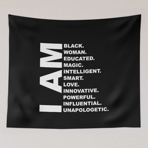 Item preview, I Am Black Woman Black History Month Educated Black Girl designed and sold by thehafdesigner.