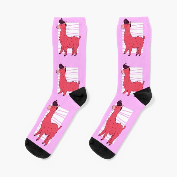 Pink llama, pink alpaca Leggings by DerSenat