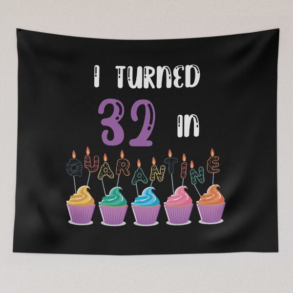 Item preview, I Turned 32 In Quarantine funny idea birthday T-shirt designed and sold by fatoajmii.