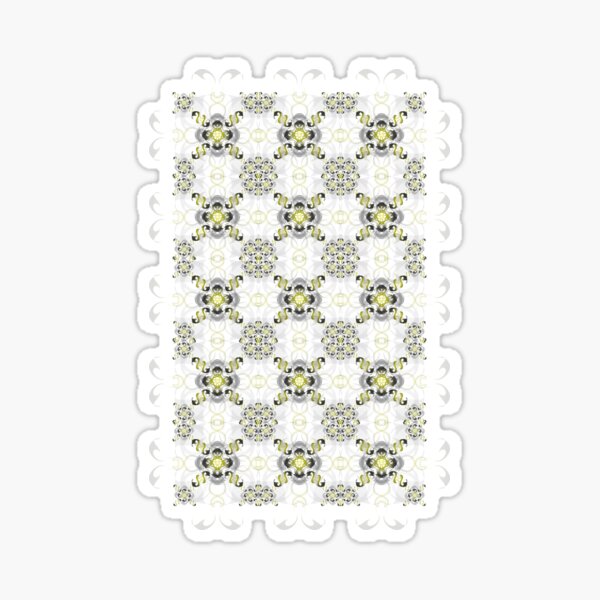 Yellow Brown Checker Sticker