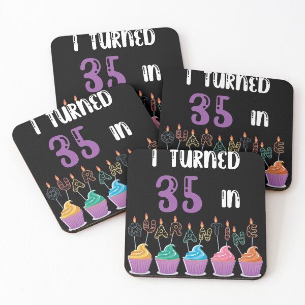 Item preview, I Turned 35 In Quarantine funny idea birthday T-shirt designed and sold by fatoajmii.
