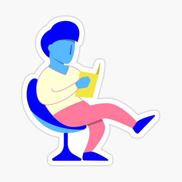 Reader guy Sticker