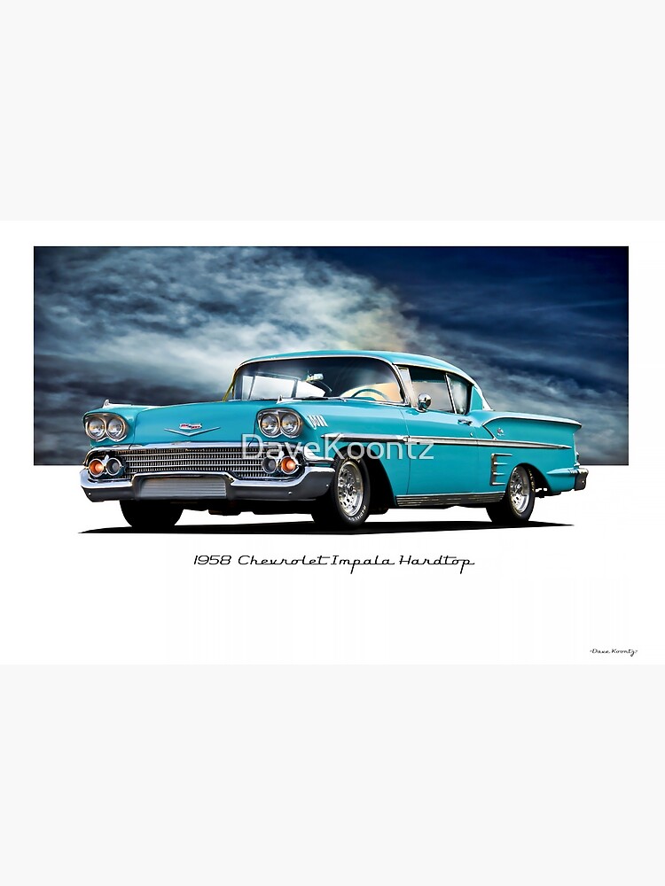 Disover 1958 Chevrolet Impala Hardtop Premium Matte Vertical Poster