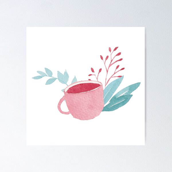 Item preview, Sipping Tea | Simple Modern Watercolor Design designed and sold by CaitlinBongers.